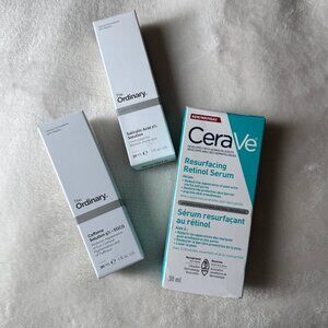 *3-PACK* CERAVE Retinol Serum & THE ORDINARY Caffeine 5% & Salicylic Acid 2%
